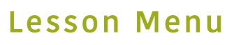 lesson menu